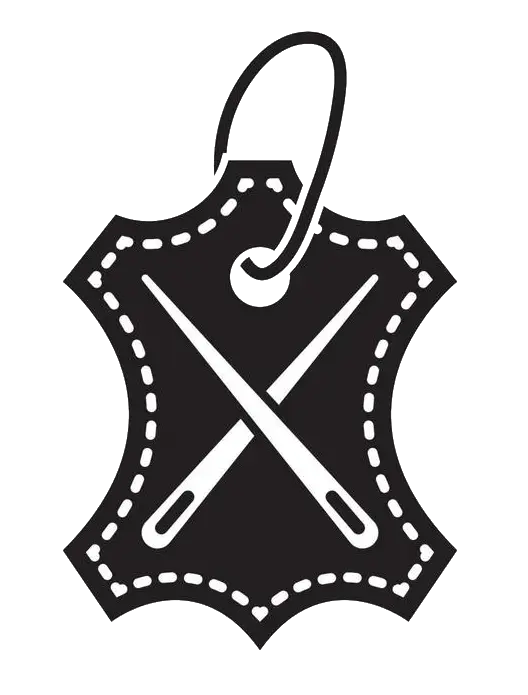 leather logo icon design free vector